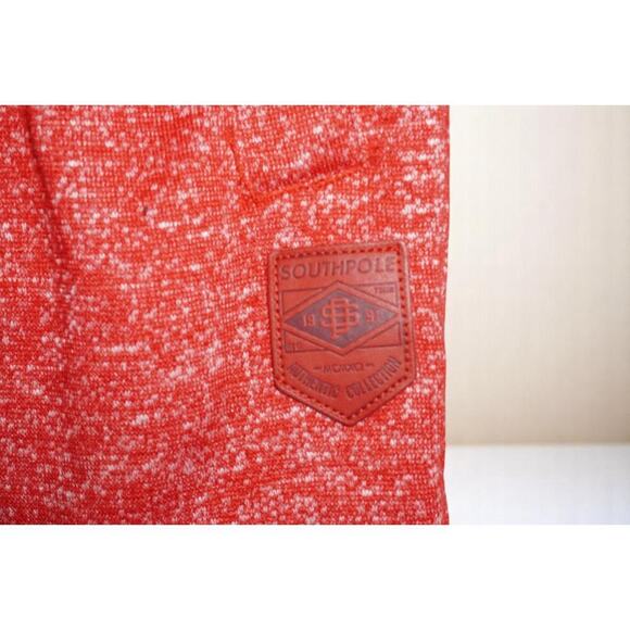 Southpole Sweat Shorts Men’s Large Red Hip Hop Vintage  Streetwear South Pole - Picture 2 of 6